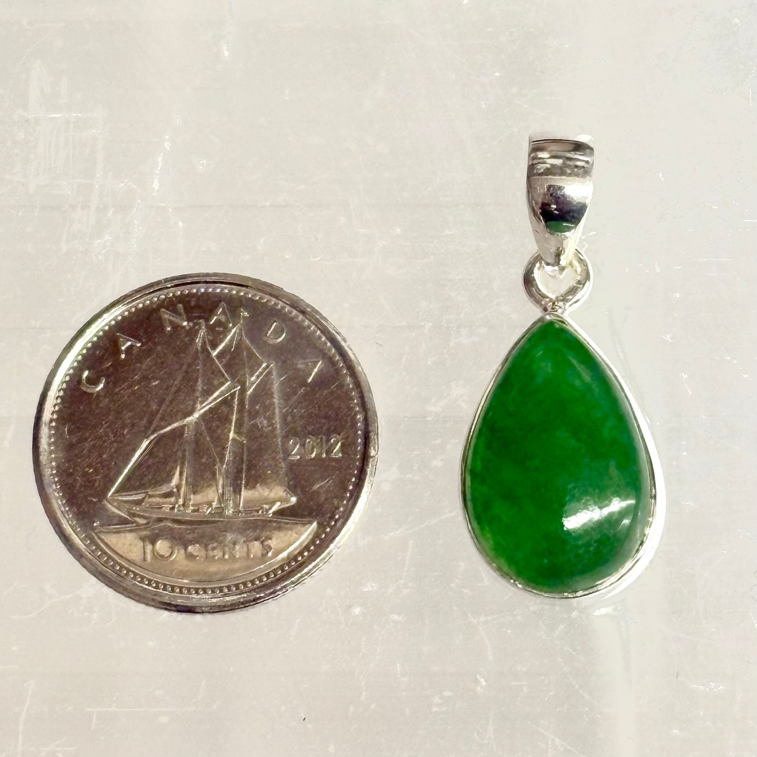Jade Pendant A Sterling Silver