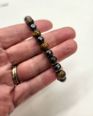 Magnetic Hematite Healing Bracelet - Tigers Eye