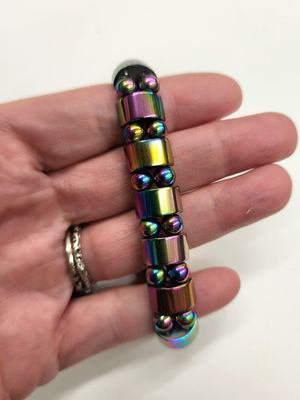 Magnetic Rainbow Hematite Healing Bracelet B