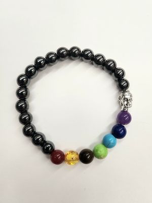 Magnetic Hematite Healing Bracelet - Chakras