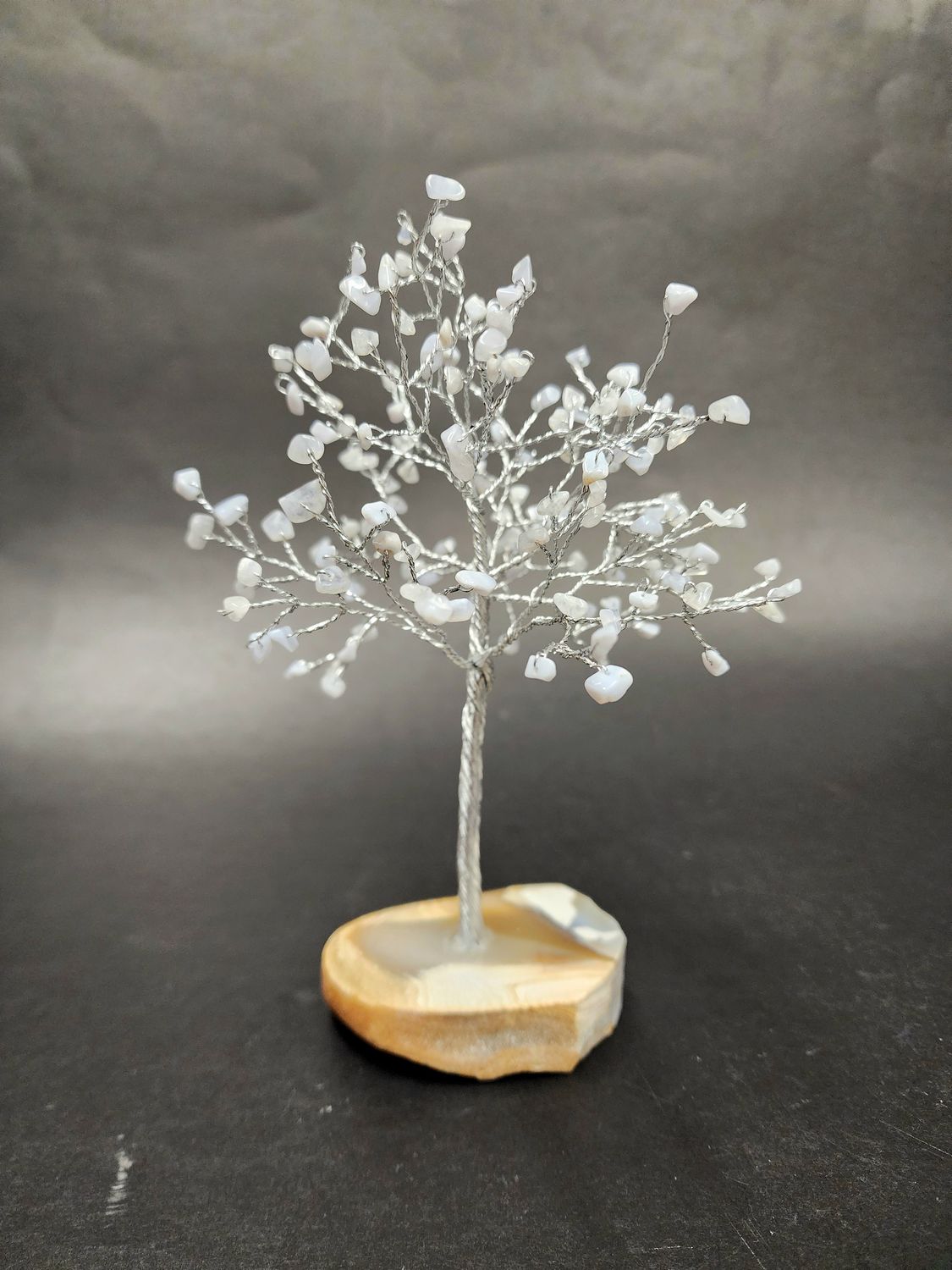 Blue Lace Agate Gem Tree on Agate Base 7.5&quot;