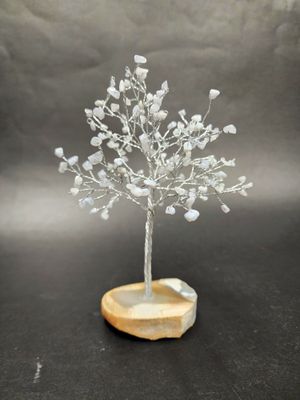 Blue Lace Agate Gem Tree on Agate Base 7.5&quot;