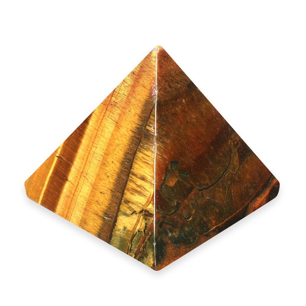 Golden Tiger&#39;s Eye Pyramid 1-1.5in