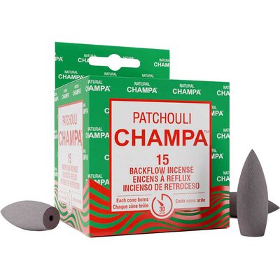 Natural Champa Patchouli Backflow Incense Cones
