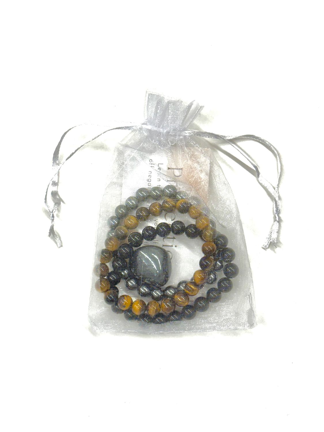 Set of Three Bracelets + Crystal: Protection