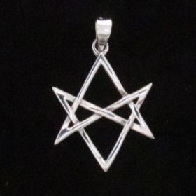 Unicursal Hexagram Pendant Sterling Silver