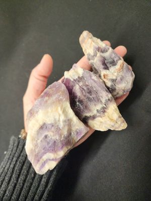 Chevron Amethyst Raw large $15