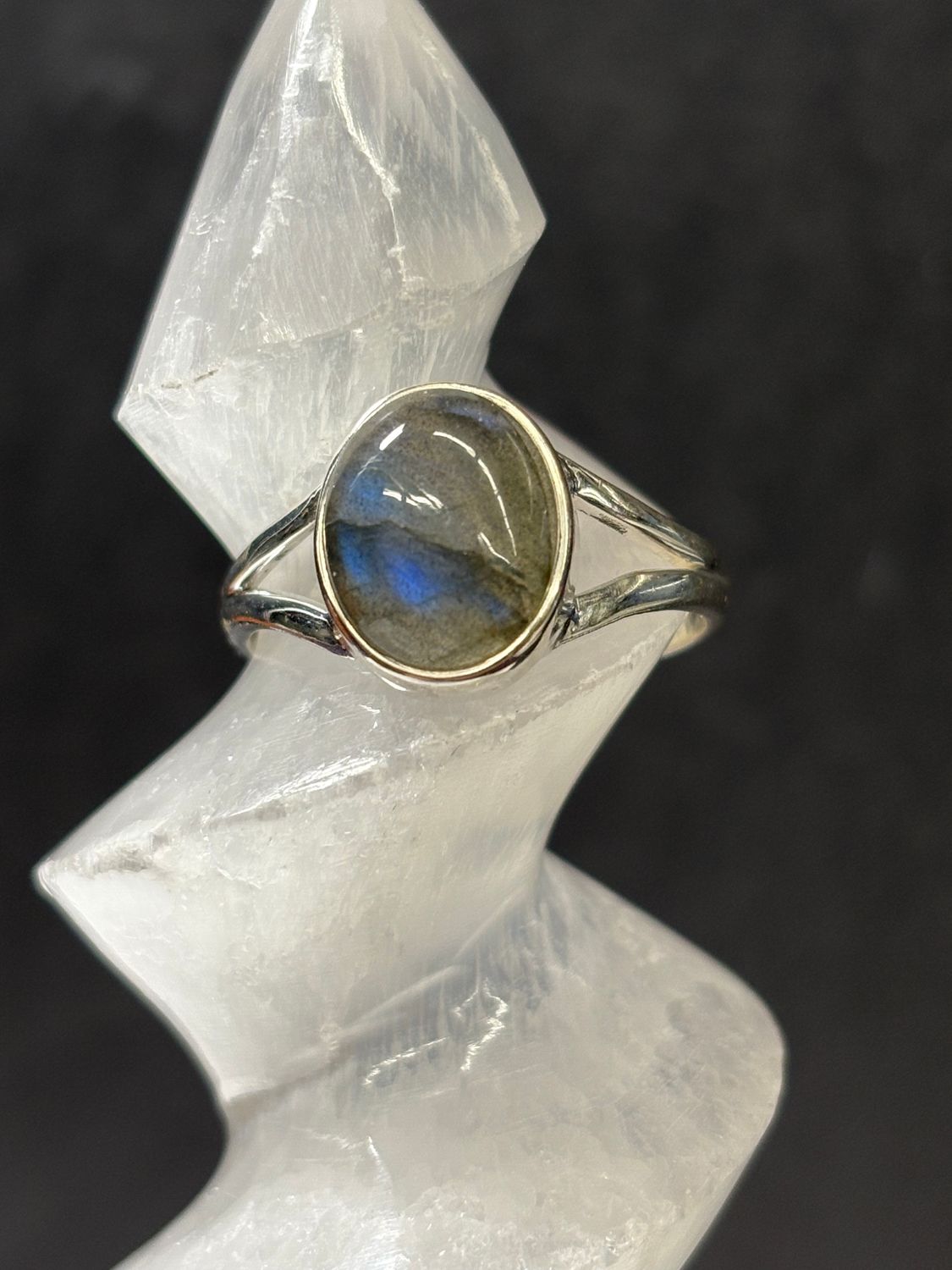 Labradorite Ring C - Size 9 Sterling Silver