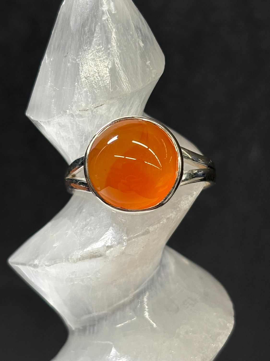 Carnelian Ring A - Size 9 Sterling Silver