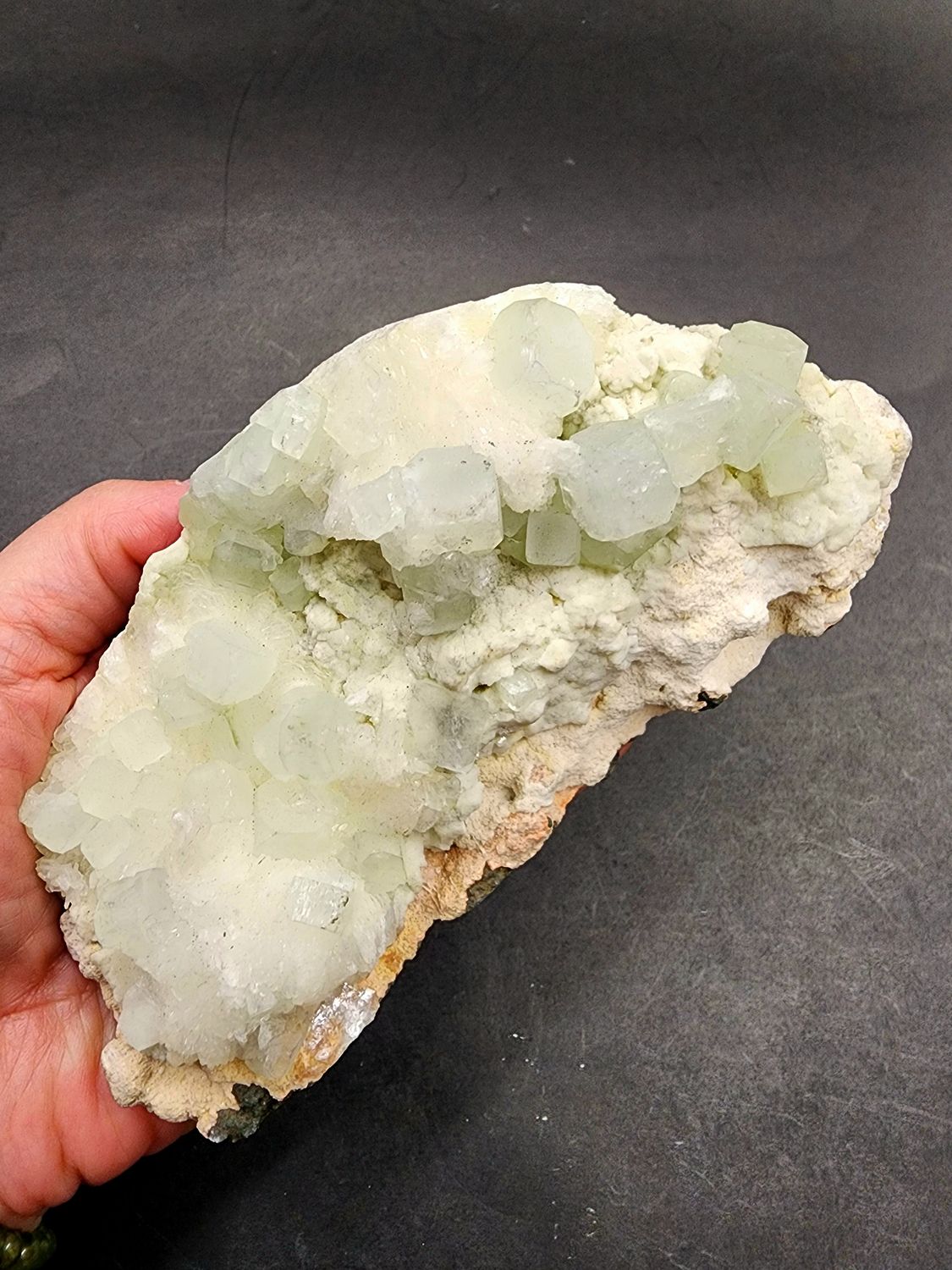 Green Apophyllite Cluster A