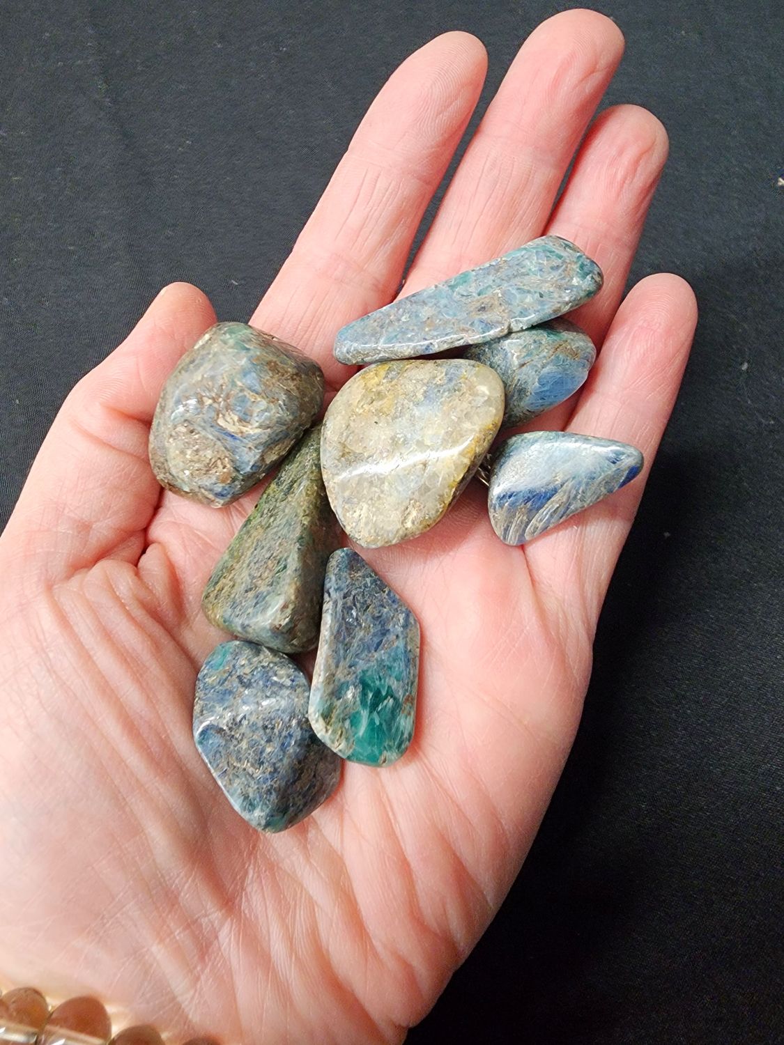 Green Kyanite Tumbled