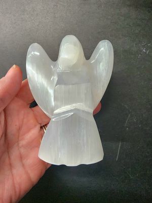 Selenite Angel 4"