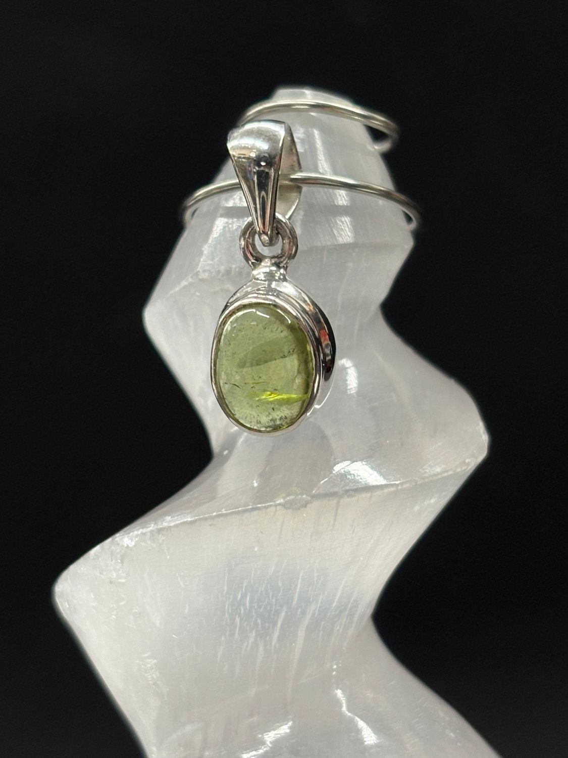 Peridot Pendant B Sterling Silver