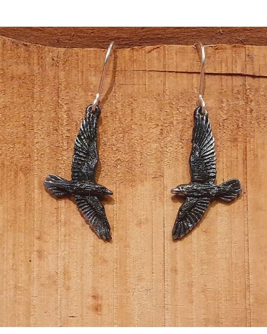 Black Raven Earring