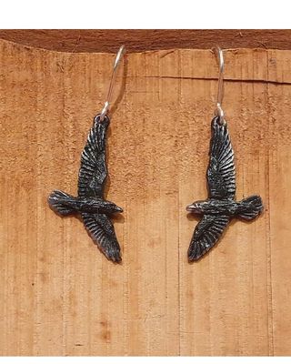 Black Raven Earring