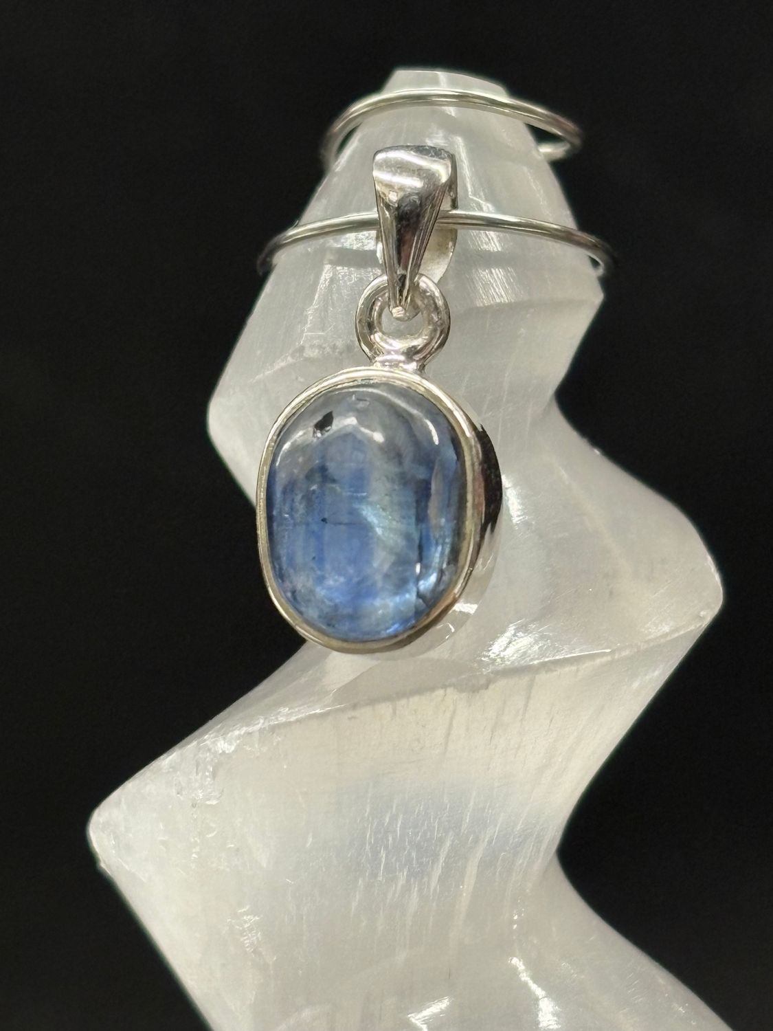 Blue Kyanite Pendant Sterling Silver
