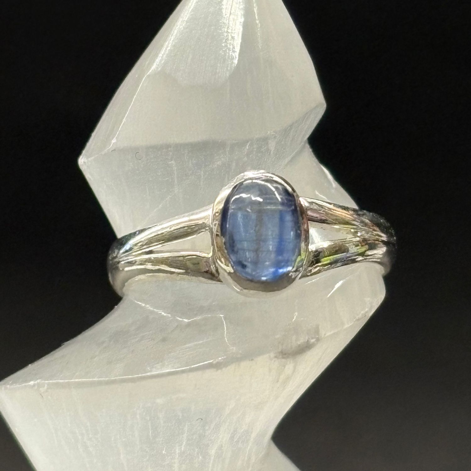 Blue Kyanite Ring - Size 7 Sterling Silver