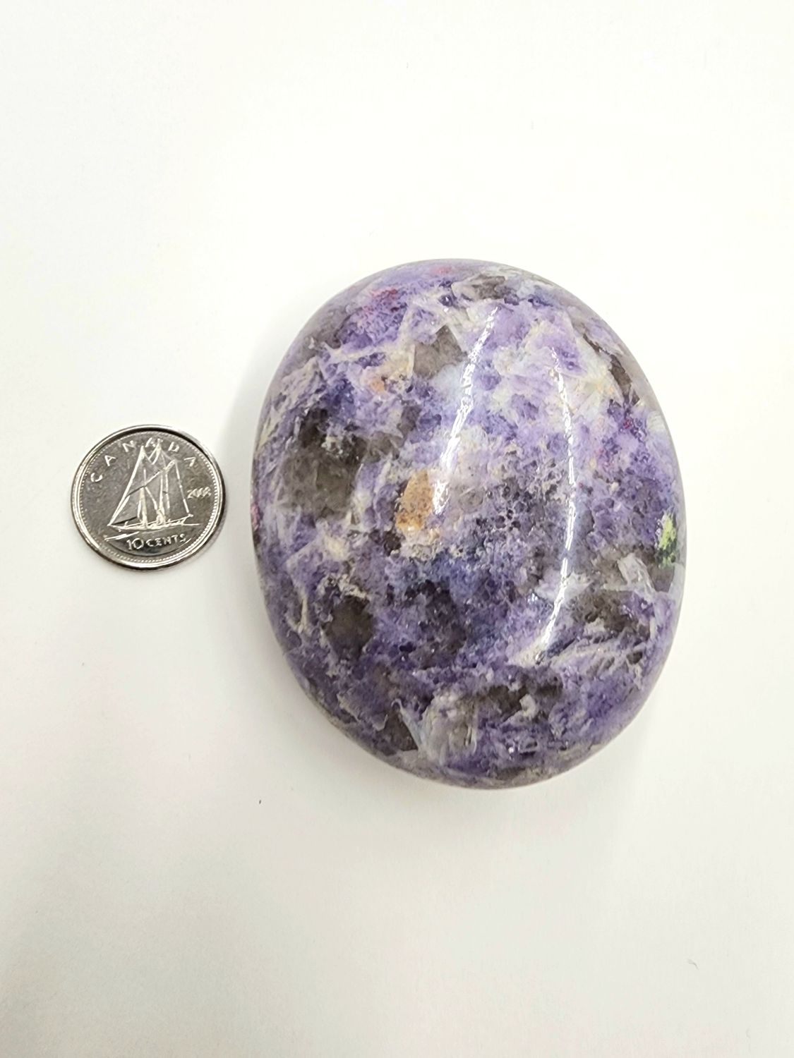 Lepidolite Palm Stone B