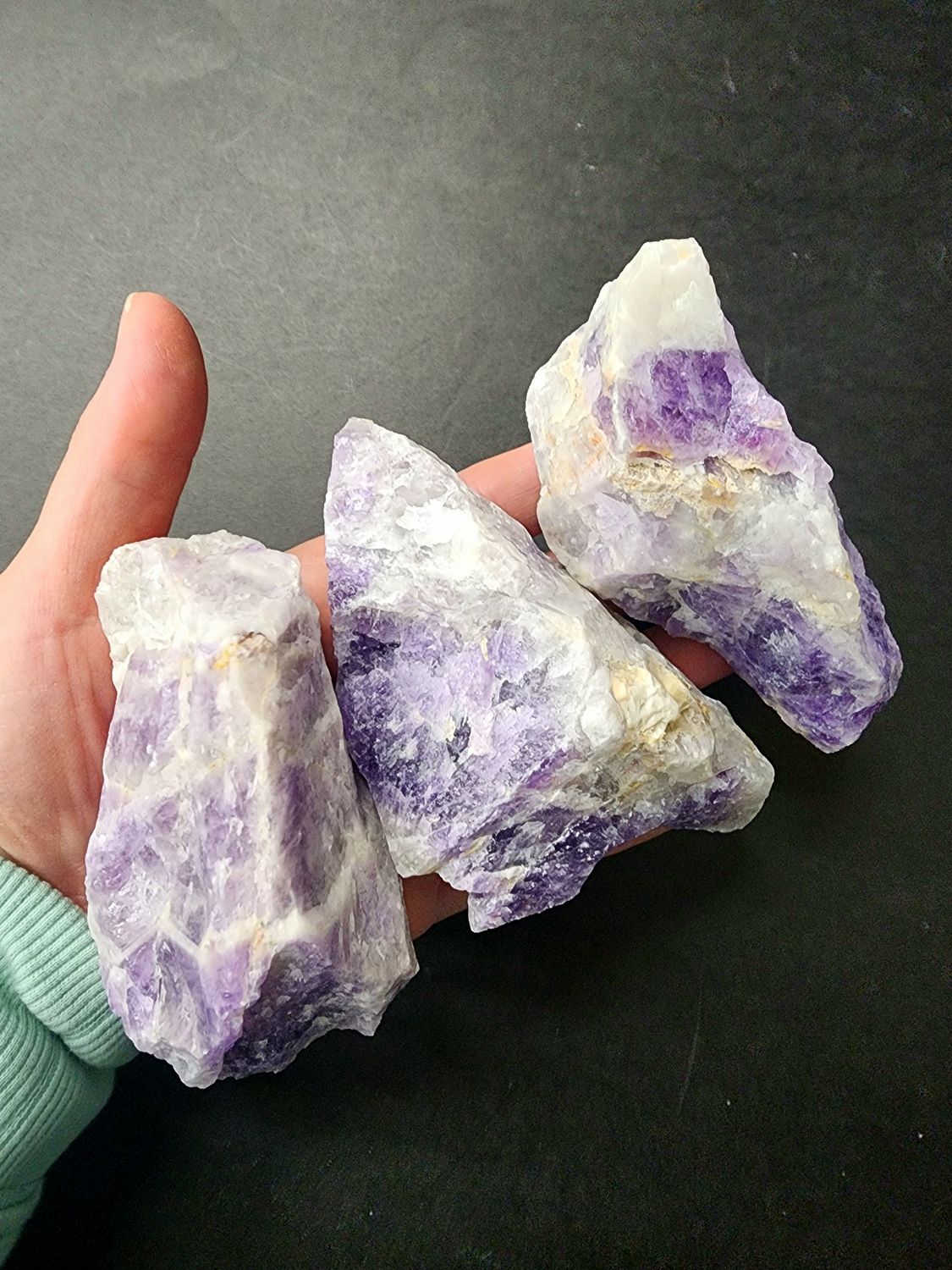 Chevron Amethyst Raw Chunks
