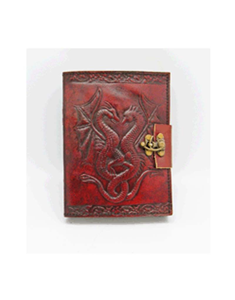 Double Dragon 5" x 7" Leather Journal