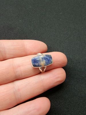 Sodalite Ring A - Size 5 Sterling Silver