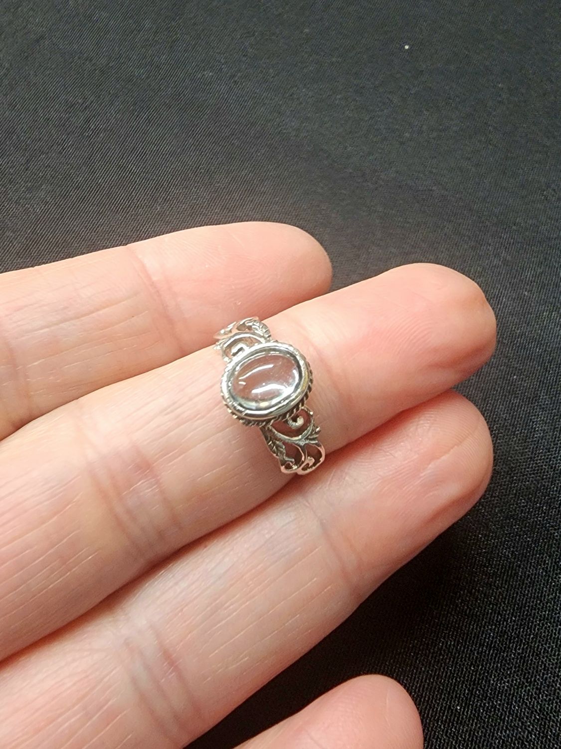 Blue Topaz Ring - Size 6 Sterling Silver