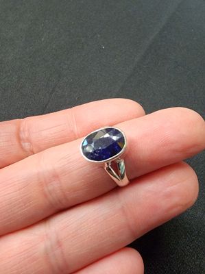 Sapphire Ring B - Size 6 Sterling Silver