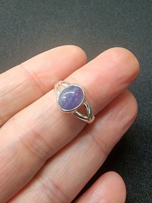 Tanzanite Ring - Size 6 Sterling Silver
