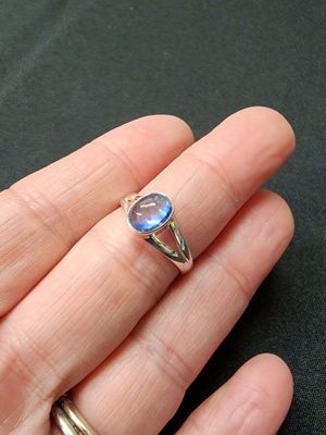 Tanzanite Ring - Size 8 Sterling Silver