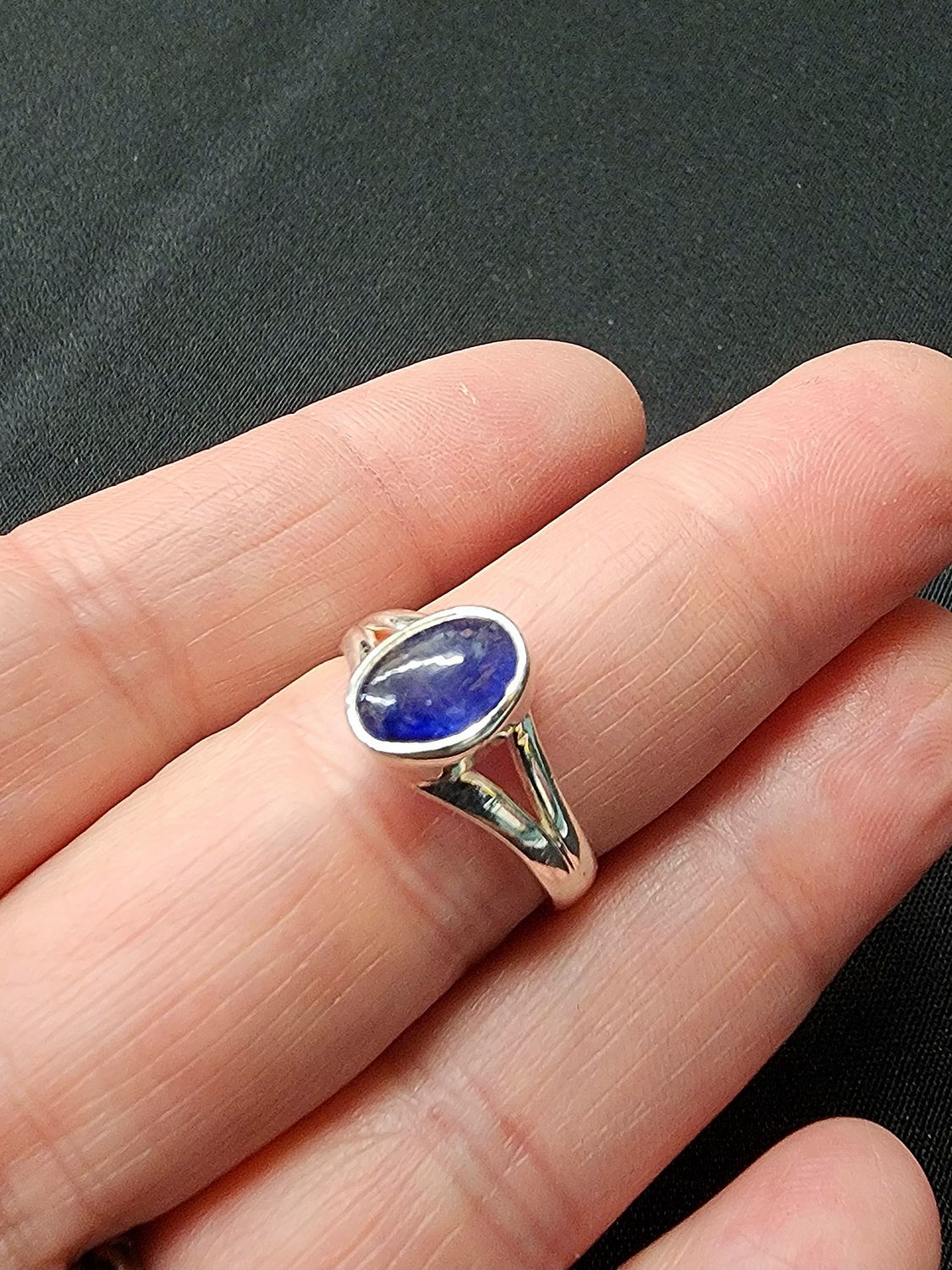 Sapphire Ring A - Size 8 Sterling Silver