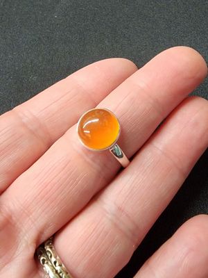 Carnelian Ring A - Size 8 Sterling Silver