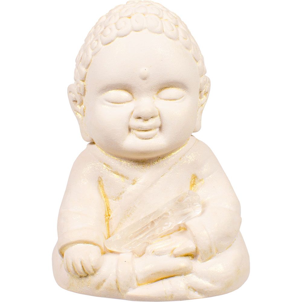 Gypsum Buddha - Touching the Earth 2.5"