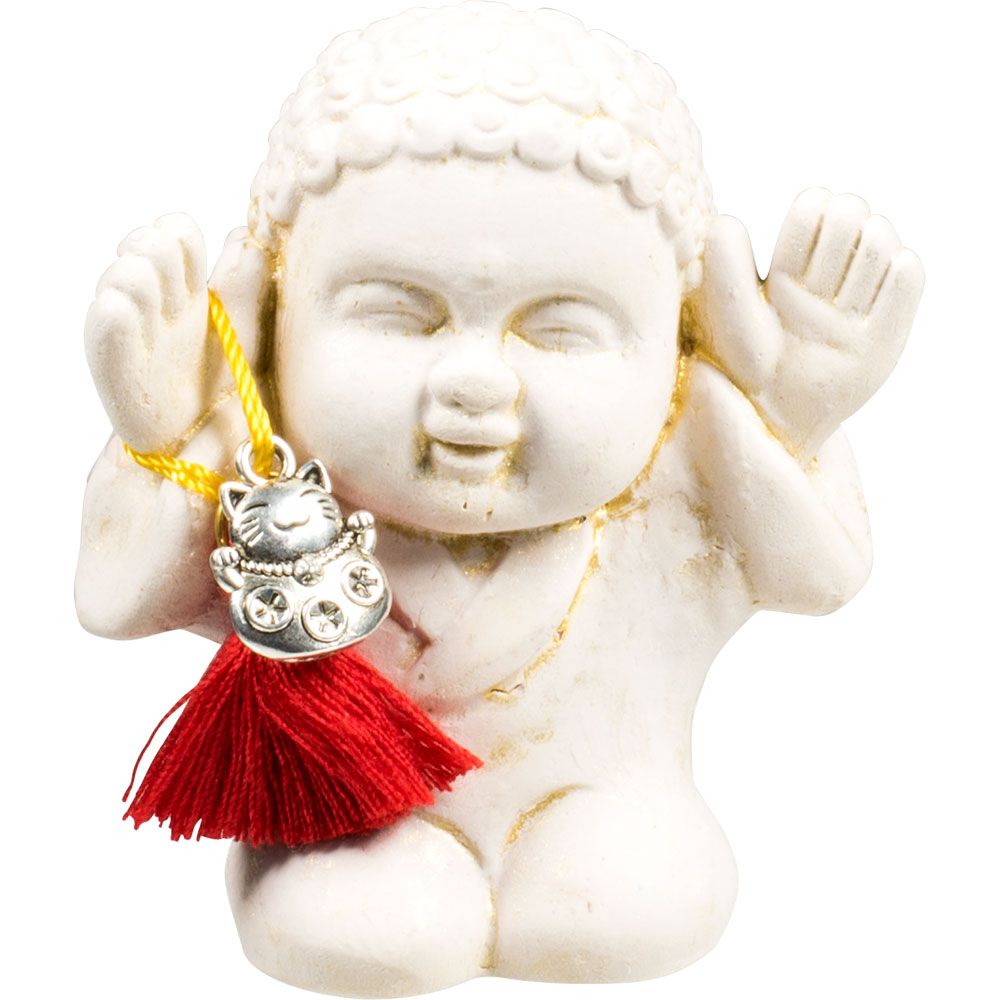 Gypsum Buddha - Manekineko Cat 2.5"