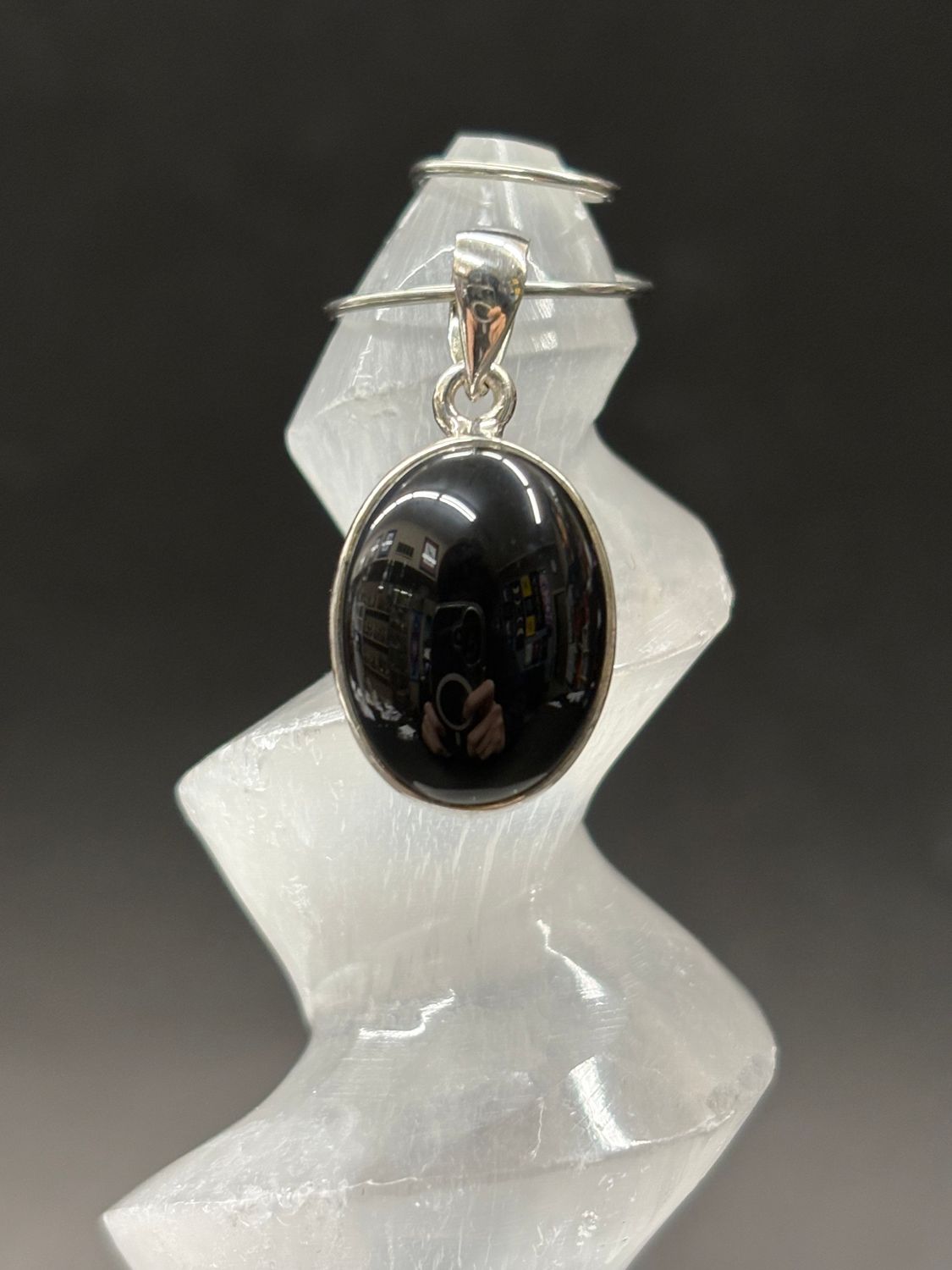 Black Onyx Pendant Sterling Silver