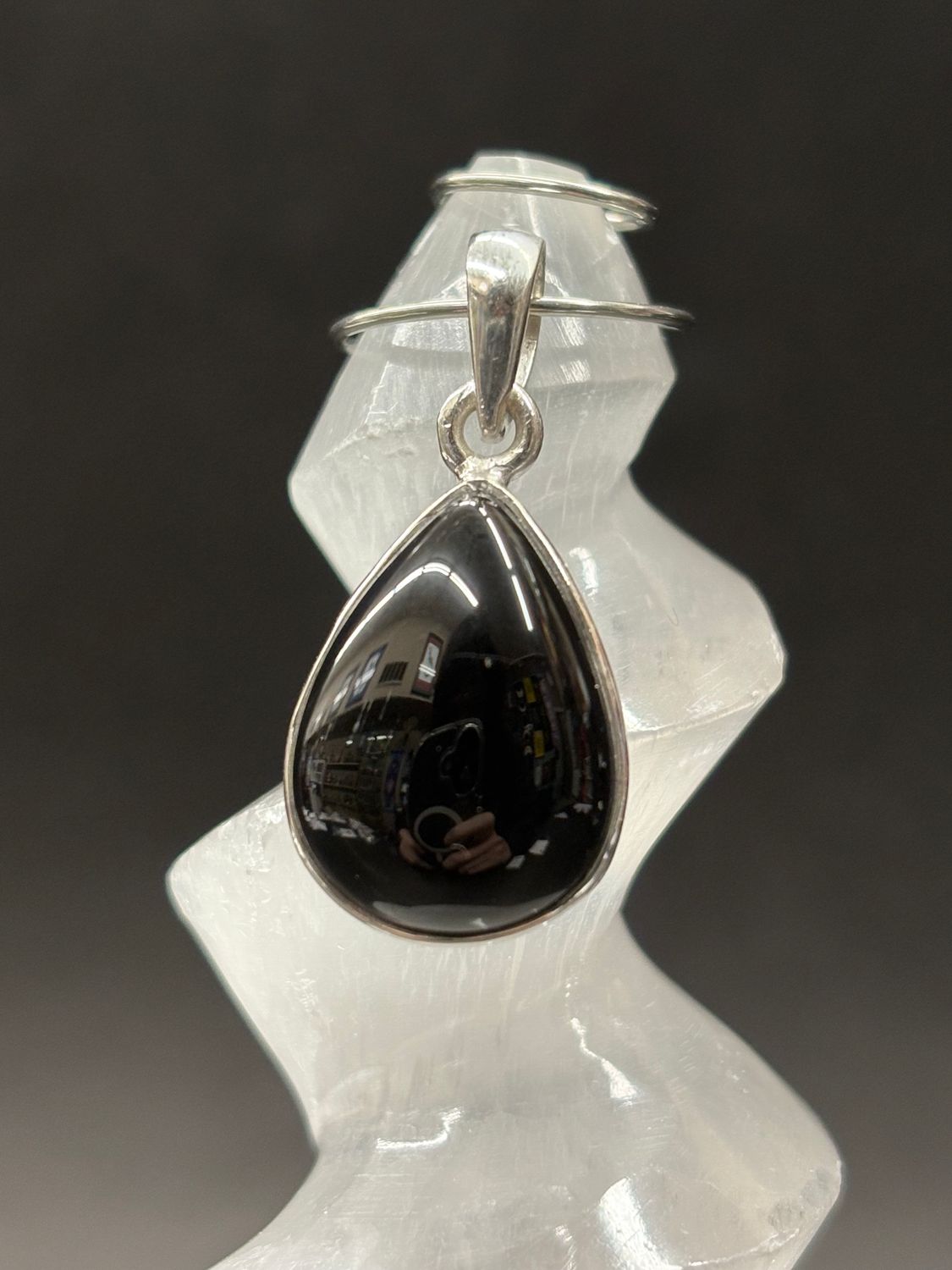 Black Onyx A Pendant Sterling Silver