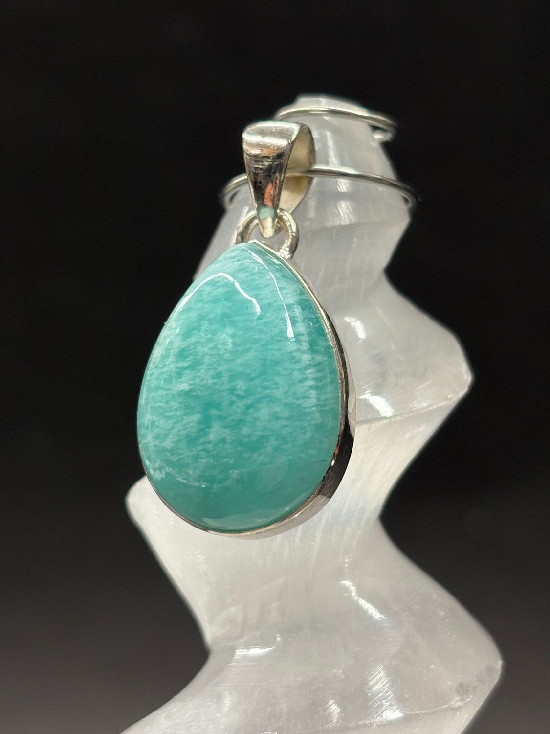 Amazonite Pendant B Sterling Silver