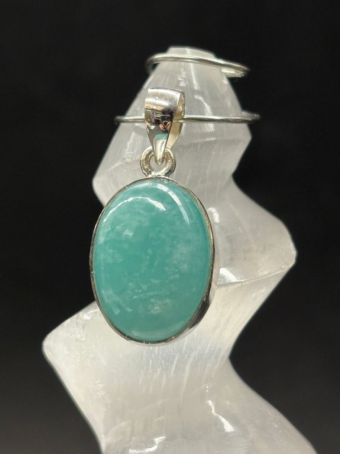 Amazonite Pendant A Sterling Silver