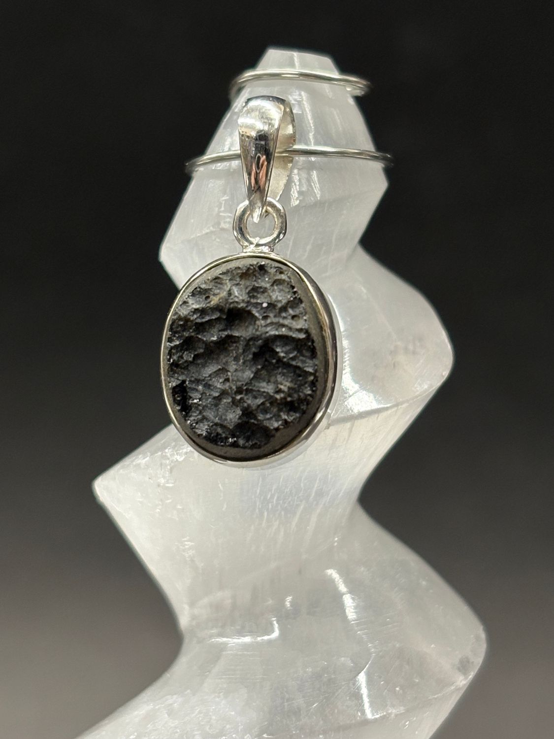 Tektite A Pendant Sterling Silver