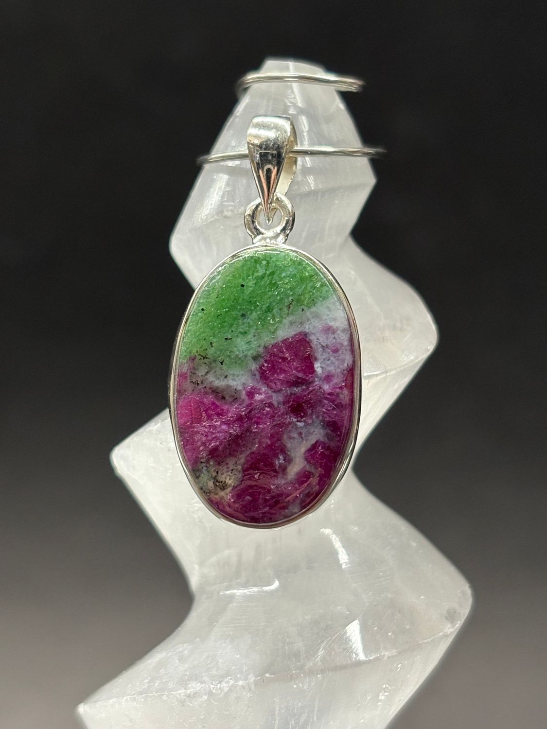 Ruby in Zoisite Pendant C Sterling Silver