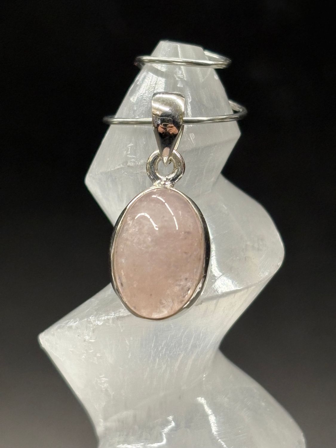 Morganite Pendant B Sterling Silver