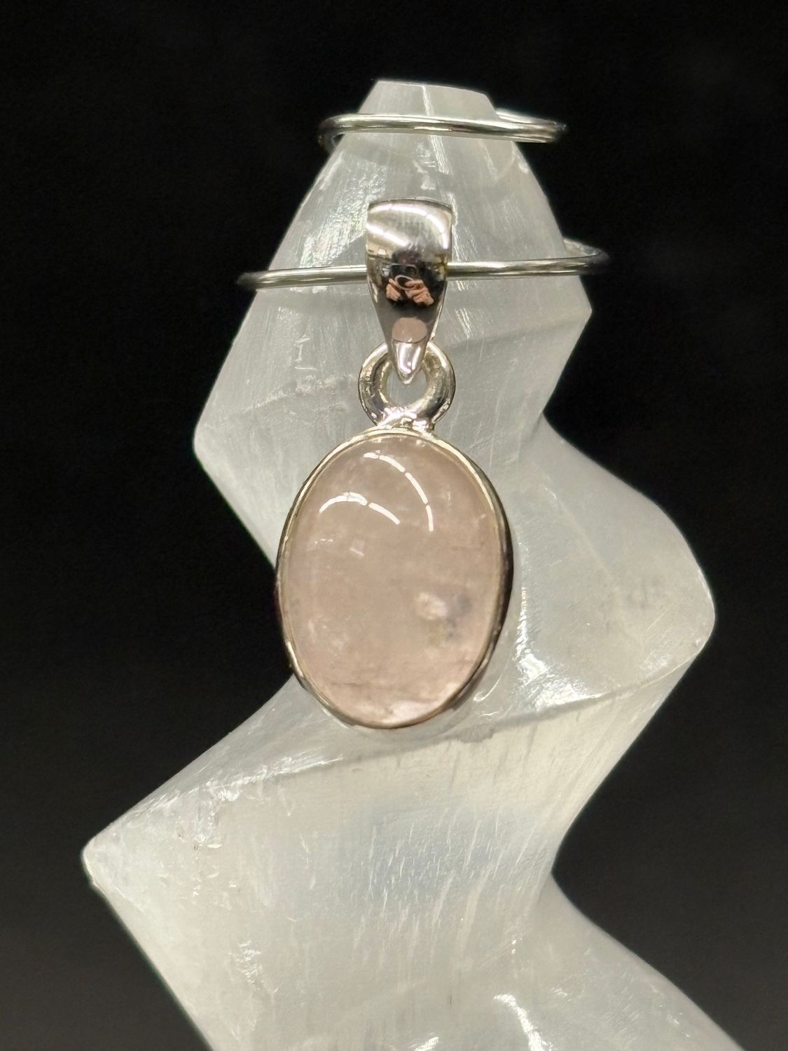 Morganite Pendant A Sterling Silver