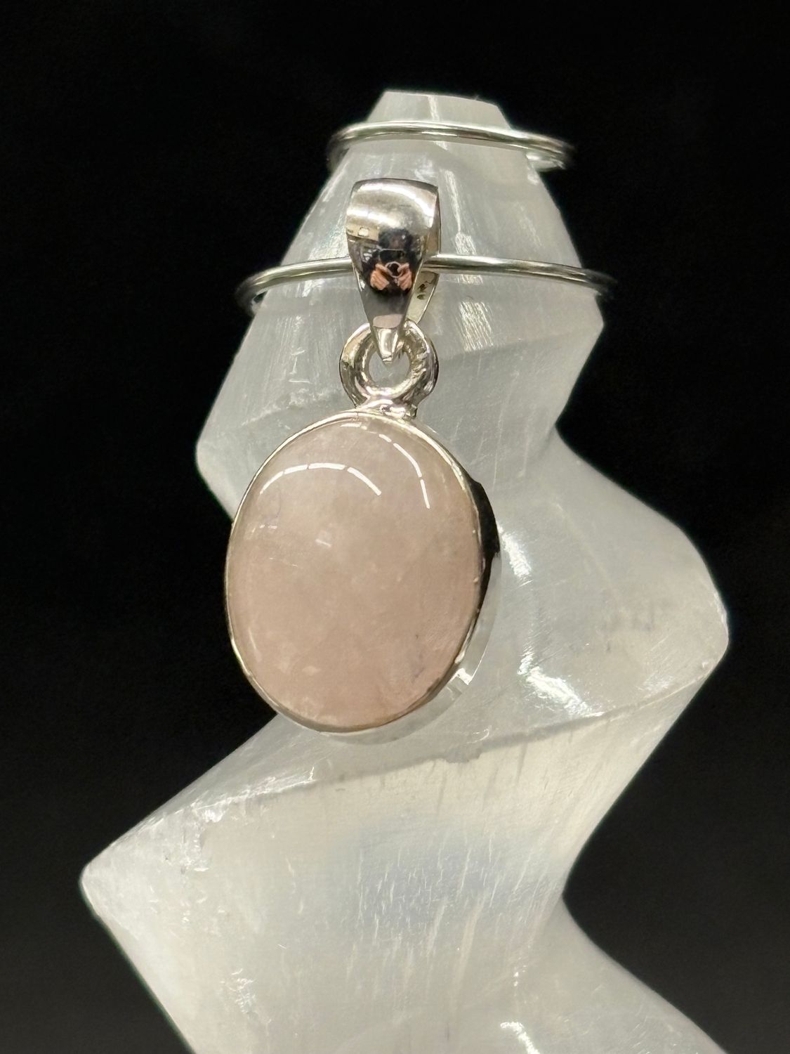 Morganite Pendant Sterling Silver