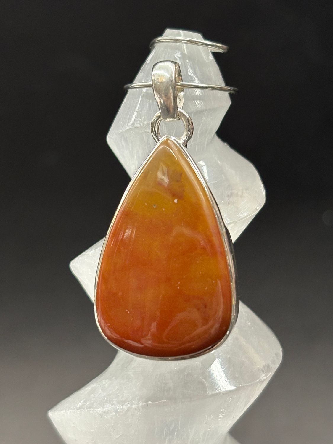 Mookaite Jasper B Pendant Sterling Silver