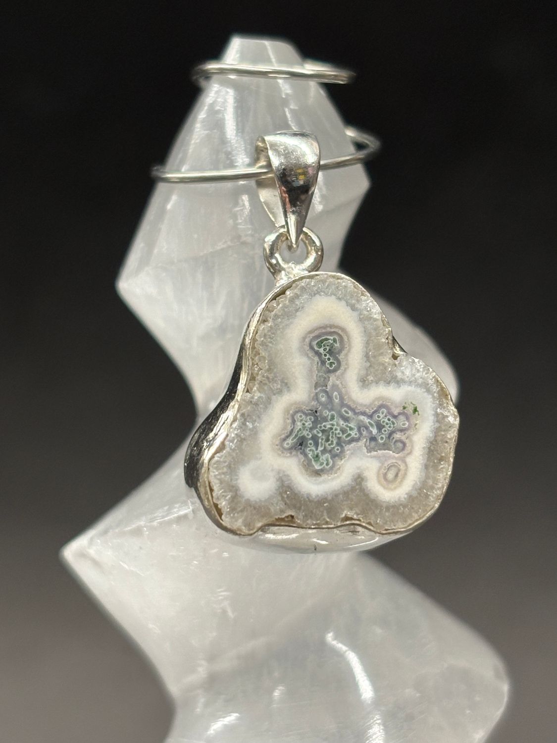 Solar Quartz Pendant A Sterling Silver