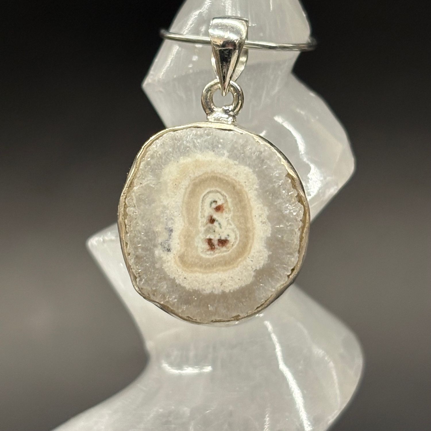Solar Quartz Pendant A Sterling Silver