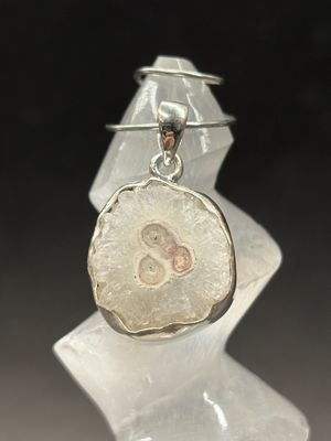Solar Quartz Pendant B Sterling Silver
