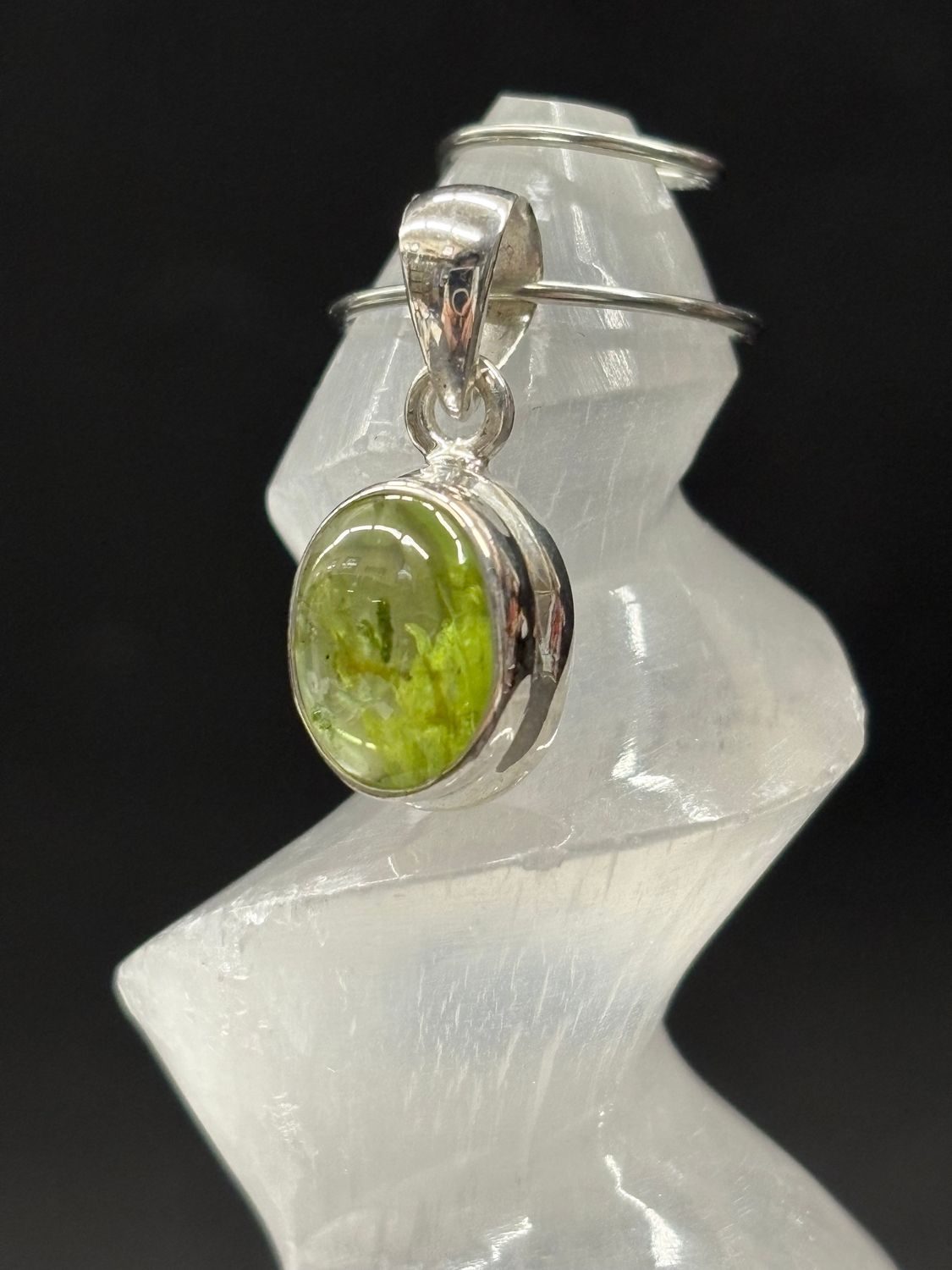 Peridot Pendant H Sterling Silver