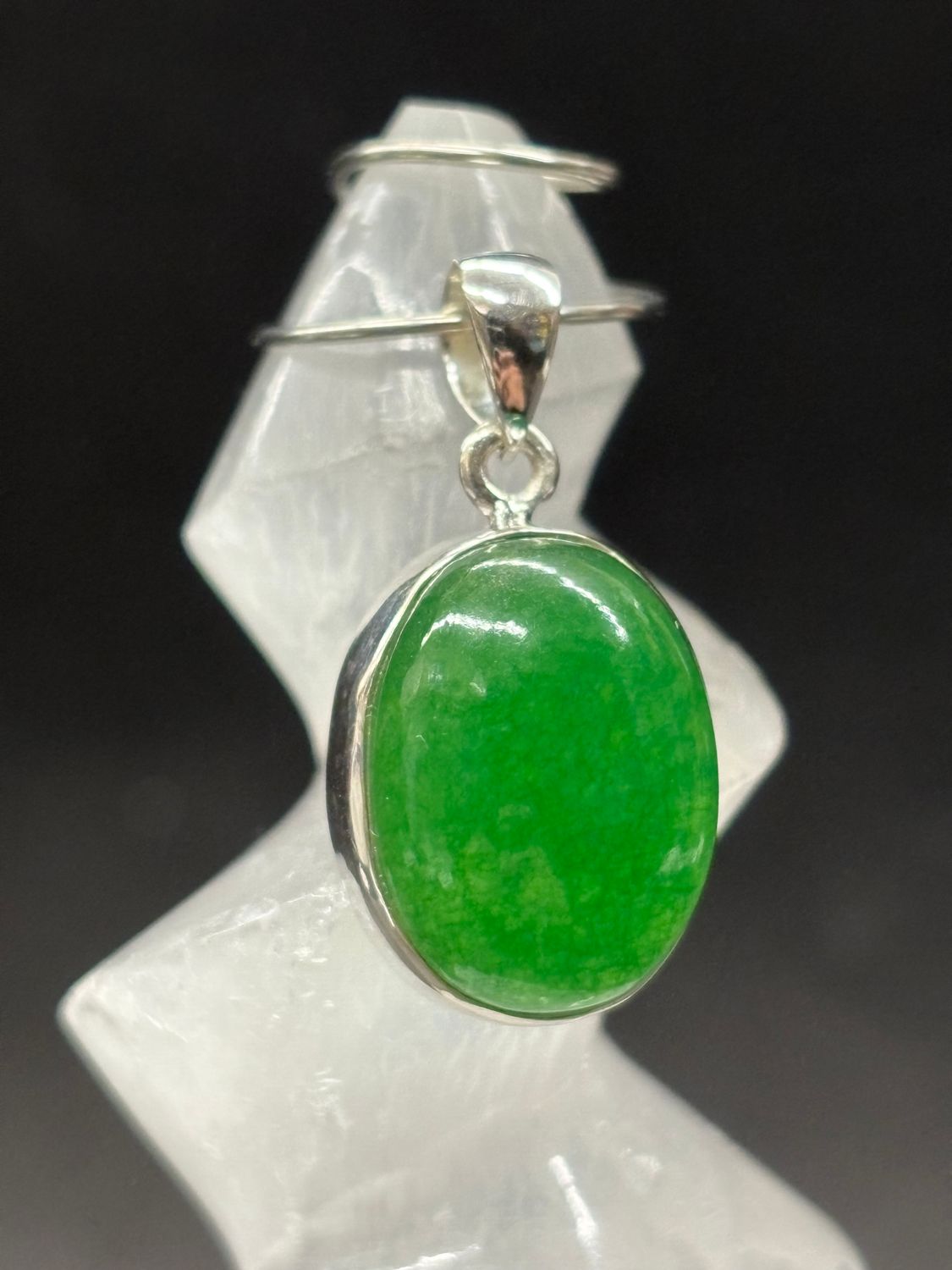 Jade Pendant D Sterling Silver
