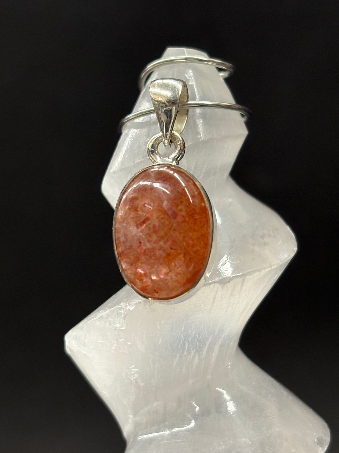 Sunstone Pendant Sterling Silver