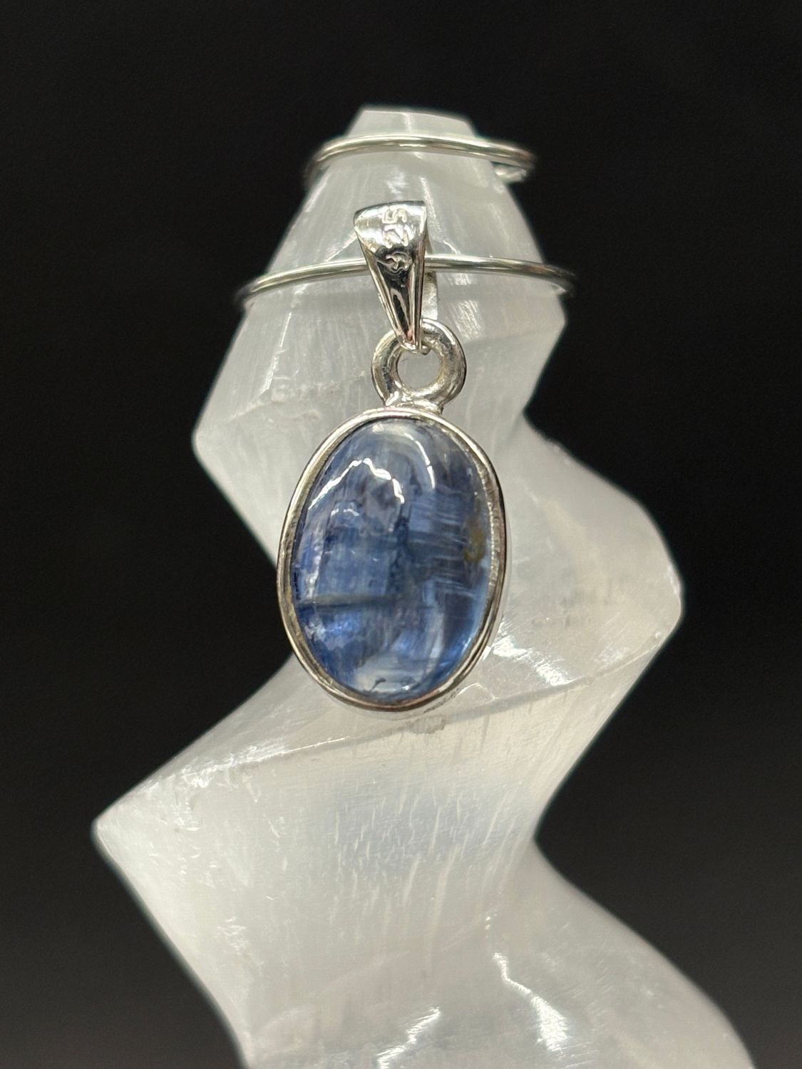 Blue Kyanite Pendant B Sterling Silver